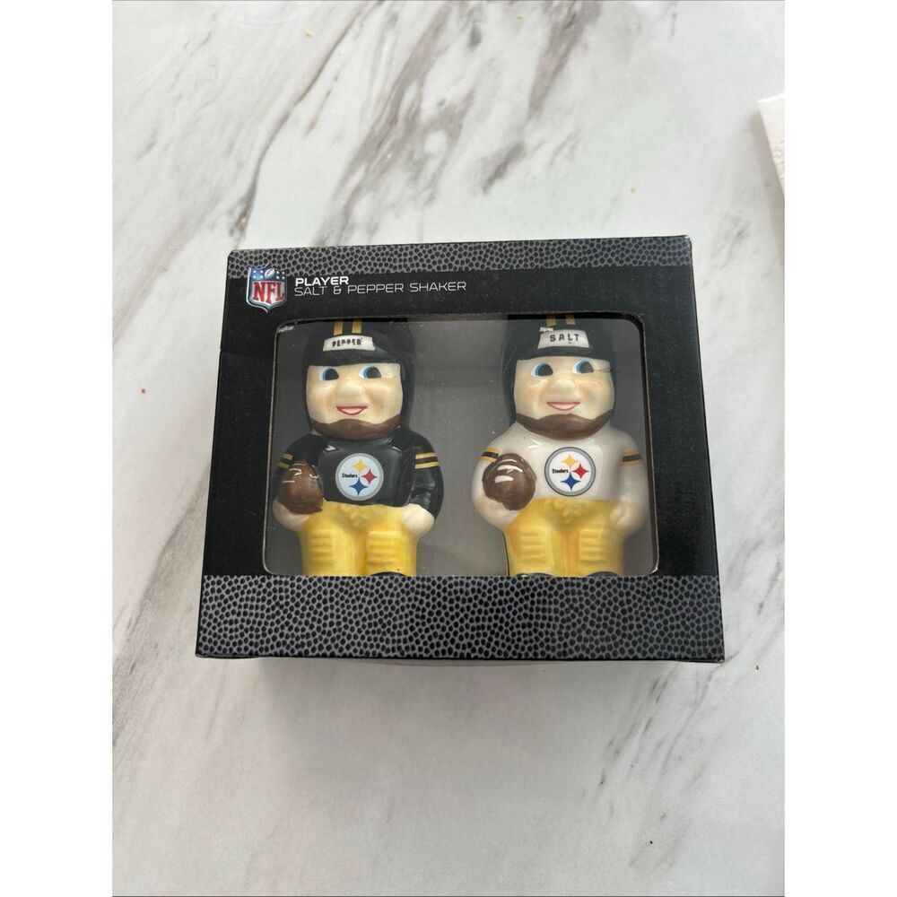 Pittsburgh Steelers Official NFL Player Salt & Pepper Shakers 2014 By Memory Co.